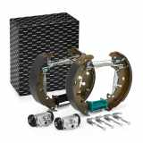 RIDEX Bremsenset Trommelbremse Bremsbacken Satz Hinten für FORD FUSION (JU) KA