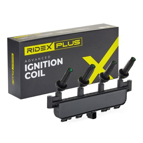 RIDEX PLUS 689C0091P Zündspule 12V Anschlussanzahl 4 passend für PEUGEOT 597072