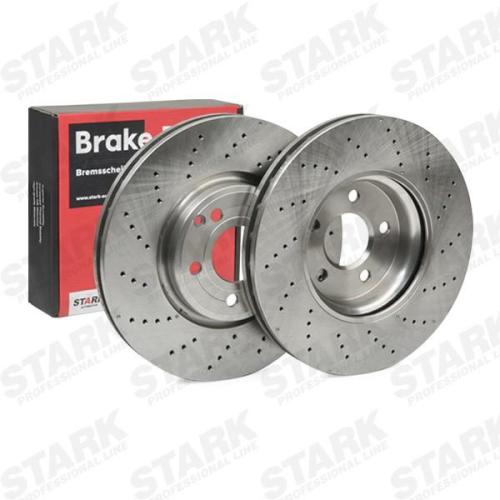 STARK SKBD-0023265 2x Bremsscheiben Vorne Ø322mm gelocht/innenbel. Bild STARK SKBD-0023265 2x Bremsscheiben Vorne Ø322mm gelocht/innenbel.