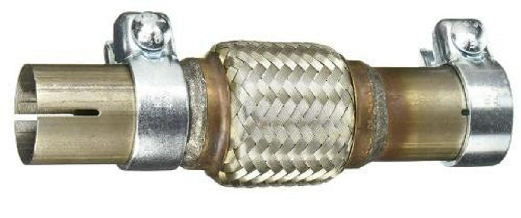 VEGAZ Flexrohr Auspuff Abgasrohr Ø45mm 240mm Rohrverbinder:Flexibel mit Schellen