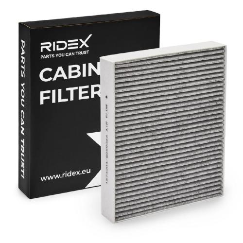 RIDEX 424I0224 Innenraumfilter Pollenfilter Aktivkohlefilter Höhe: 40 Breite: Bild RIDEX 424I0224 Innenraumfilter Pollenfilter Aktivkohlefilter Höhe: 40 Breite: