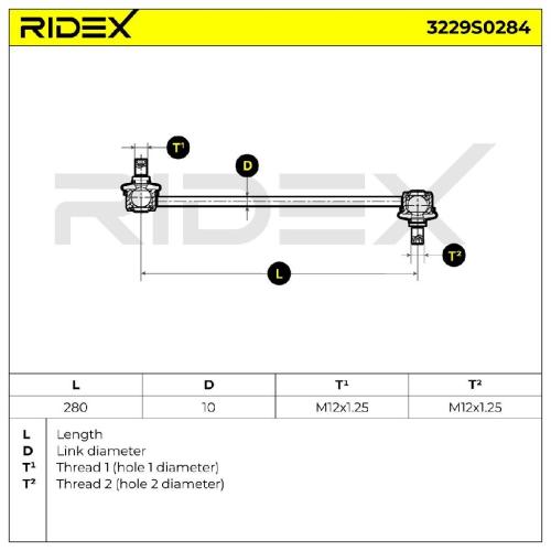 RIDEX 1x Koppelstange Stabilisator Vorne beidseitig für HYUNDAI Tucson (TL, TLE) Bild RIDEX 1x Koppelstange Stabilisator Vorne beidseitig für HYUNDAI Tucson (TL, TLE)