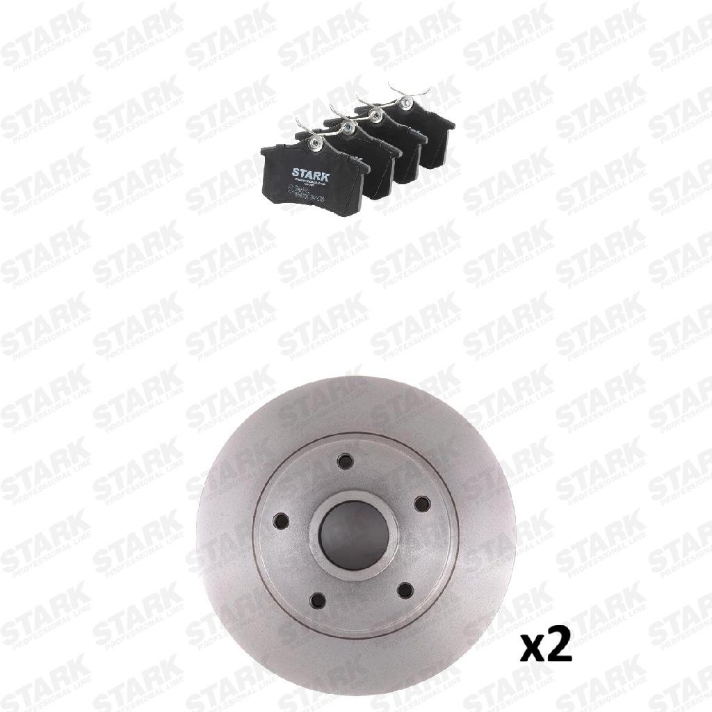 STARK Bremsenset Hinten Ø260mm - Bremsscheiben und Beläge für RENAULT