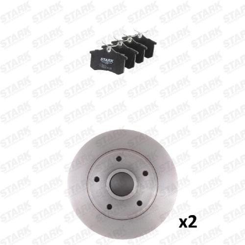 STARK Bremsenset Hinten Ø260mm - Bremsscheiben und Beläge für RENAULT Bild STARK Bremsenset Hinten Ø260mm - Bremsscheiben und Beläge für RENAULT
