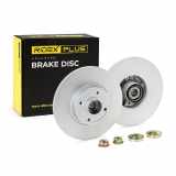 RIDEX PLUS 82B0704P 2x Bremsscheiben Hinten Ø270mm voll für RENAULT