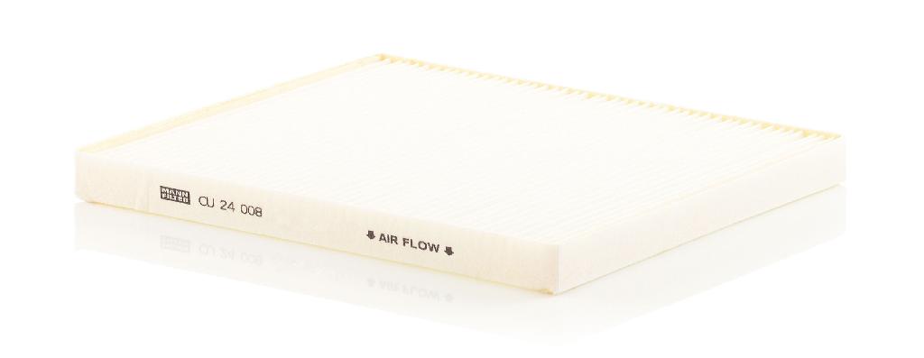 MANN-FILTER CU 24 008 Innenraumfilter Pollenfilter Höhe: 20 Breite: 206 Länge: