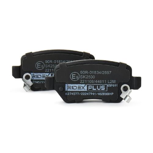 RIDEX PLUS Bremsbelagsatz Bremsbeläge Hinten für OPEL ZAFIRA B (A05) Meriva A Bild RIDEX PLUS Bremsbelagsatz Bremsbeläge Hinten für OPEL ZAFIRA B (A05) Meriva A