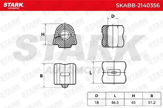 STARK SKABB-2140356 Stabilisatorlager Gummilager Lagerung Vorne für HONDA Bild STARK SKABB-2140356 Stabilisatorlager Gummilager Lagerung Vorne für HONDA