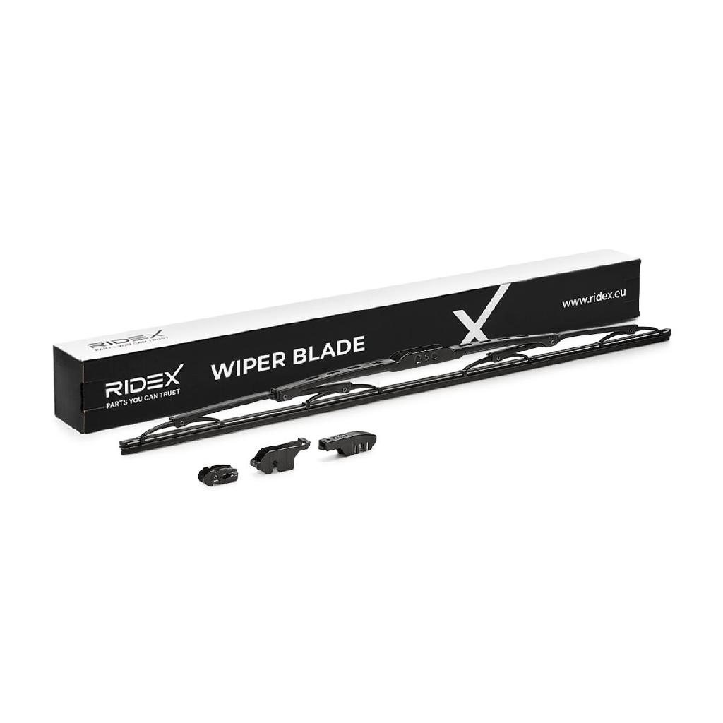 RIDEX Scheibenwischer Wischblatt Stück ohne Spoiler Vorne Länge: 600mm Standard
