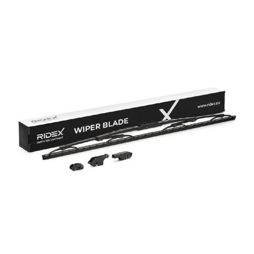 RIDEX Scheibenwischer Wischblatt Stück ohne Spoiler Vorne Länge: 600mm Standard Bild RIDEX Scheibenwischer Wischblatt Stück ohne Spoiler Vorne Länge: 600mm Standard