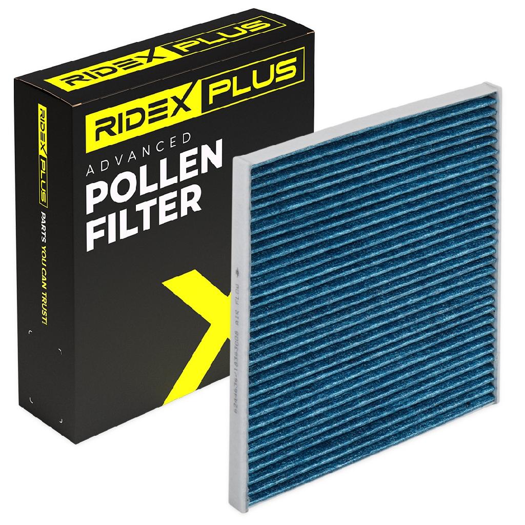 RIDEX PLUS 424I0508P Innenraumfilter Pollenfilter Aktivkohlefilter Höhe: 20