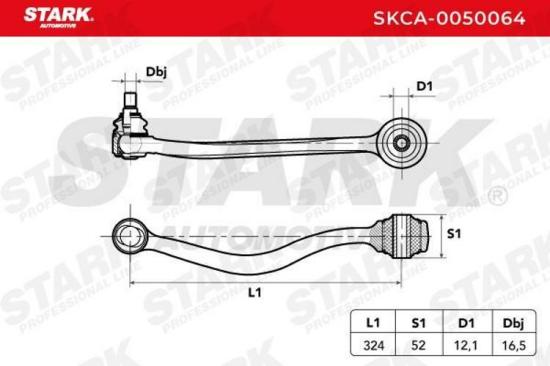 STARK SKCA-0050064 Lenker Radaufhängung Querlenker Front rechts für BMW Bild STARK SKCA-0050064 Lenker Radaufhängung Querlenker Front rechts für BMW