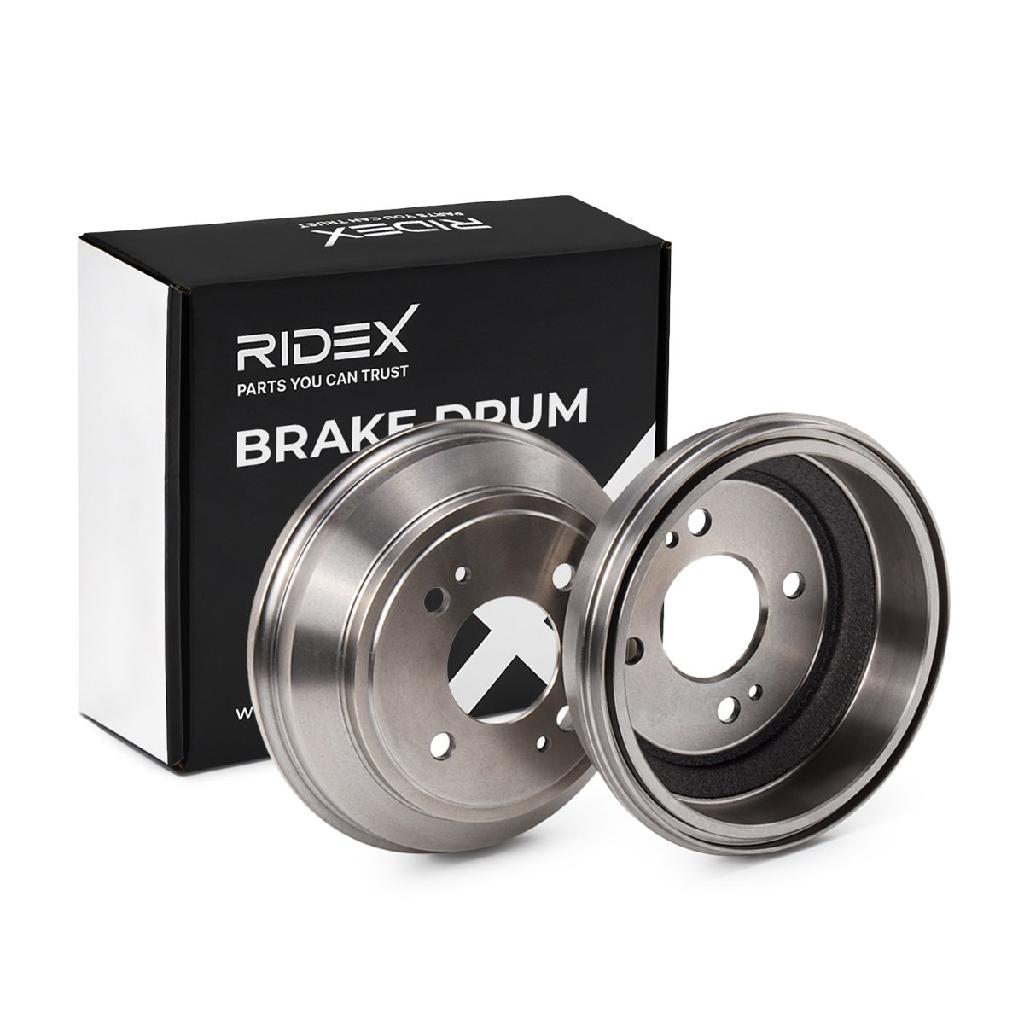 RIDEX 123B0055 2x Bremstrommeln Set Hinten AußenØ217mm für HONDA CRX III