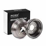 RIDEX 123B0055 2x Bremstrommeln Set Hinten AußenØ217mm für HONDA CRX III