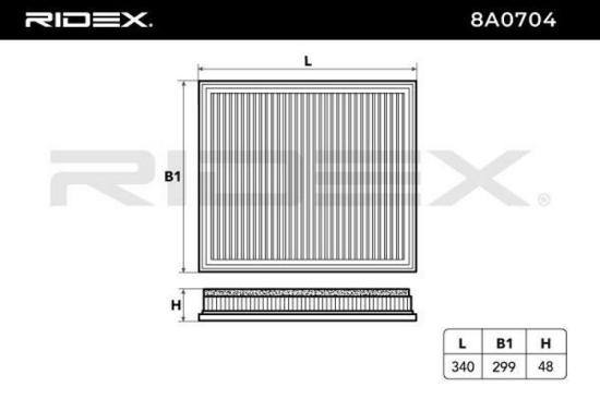 RIDEX 8A0704 Luftfilter mit Vorfilter für FORD Transit Custom V362 Kastenwagen Bild RIDEX 8A0704 Luftfilter mit Vorfilter für FORD Transit Custom V362 Kastenwagen