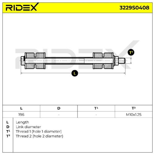 RIDEX 1x Koppelstange Stabilisator Vorne beidseitig für KIA SORENTO I (JC) Bild RIDEX 1x Koppelstange Stabilisator Vorne beidseitig für KIA SORENTO I (JC)