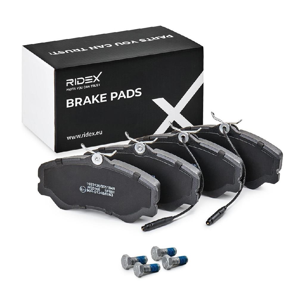 RIDEX Bremsbelagsatz Bremsbeläge Vorne für FIAT DUCATO Bus (230) DUCATO Kasten