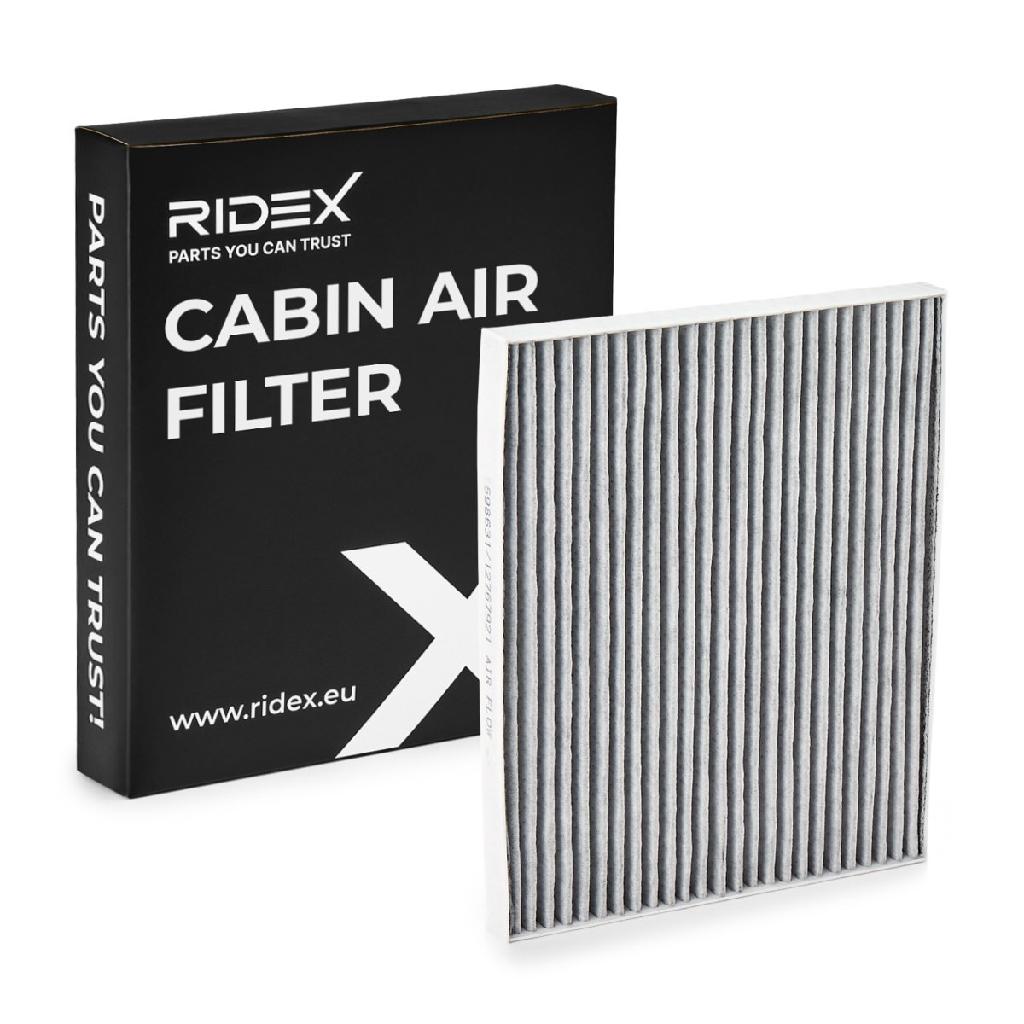 RIDEX 424I0406 Innenraumfilter Pollenfilter Aktivkohlefilter Höhe: 20 Breite:
