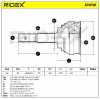 RIDEX 5J0136 Gelenksatz Antriebswelle Achswelle radseitig Vorne für NISSAN Bild RIDEX 5J0136 Gelenksatz Antriebswelle Achswelle radseitig Vorne für NISSAN