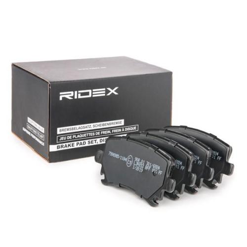 RIDEX Bremsbelagsatz Bremsbeläge Hinten für VW Golf 5II Schrägheck Golf 5I (5K1) Bild RIDEX Bremsbelagsatz Bremsbeläge Hinten für VW Golf 5II Schrägheck Golf 5I (5K1)