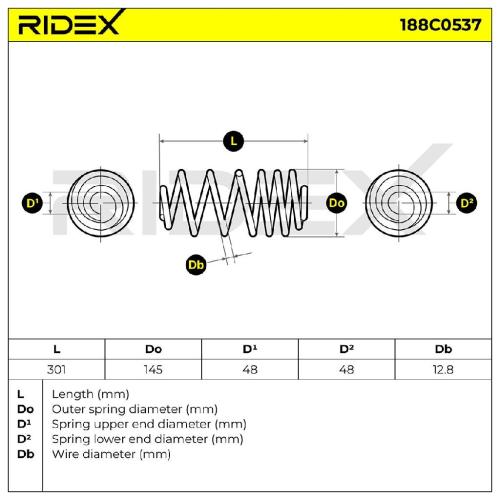 RIDEX 188C0537 2x Federn Fahrwerksfedern Hinten für OPEL Astra H Caravan Bild RIDEX 188C0537 2x Federn Fahrwerksfedern Hinten für OPEL Astra H Caravan