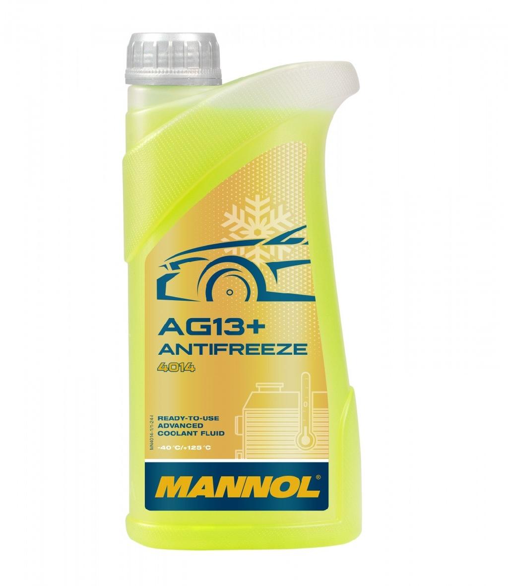 MANNOL Kühlmittel Kühlflüssigkeit G13+ gelb Fertigmischung 1L Kühlerfrostschutz