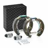 RIDEX Bremsenset Trommelbremse Bremsbacken Satz Hinten für RENAULT Clio 1I