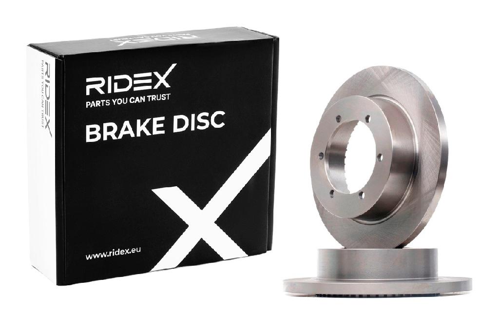RIDEX 82B1698 2x Bremsscheiben Hinten Ø280mm voll für NISSAN Cabstar