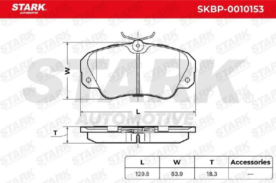STARK Bremsbelagsatz Bremsbeläge Vorne für OPEL Omega B Limousine (V94) Bild STARK Bremsbelagsatz Bremsbeläge Vorne für OPEL Omega B Limousine (V94)