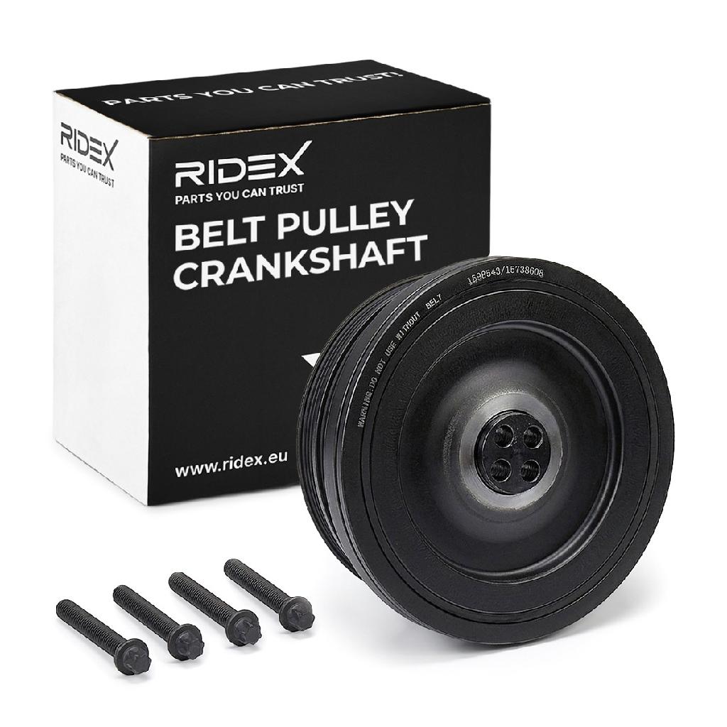 RIDEX 3213B0171 Riemenscheibe Kurbelwelle Kurbelwellenriemenscheibe 6-Rippen