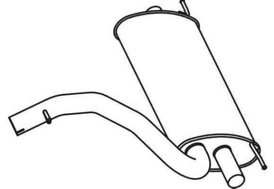 VEGAZ Endschalldämpfer für VOLVO V60 (155, 157) Bild VEGAZ Endschalldämpfer für VOLVO V60 (155, 157)