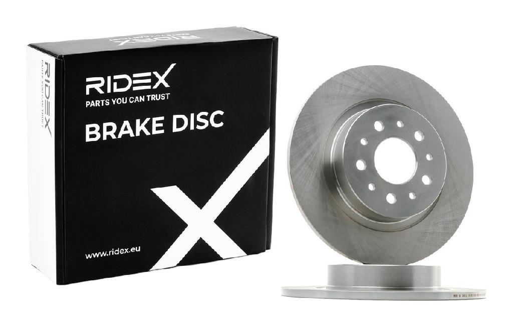RIDEX 82B1966 2x Bremsscheiben Hinten Ø264mm voll für FIAT TIPO Kombi (356)
