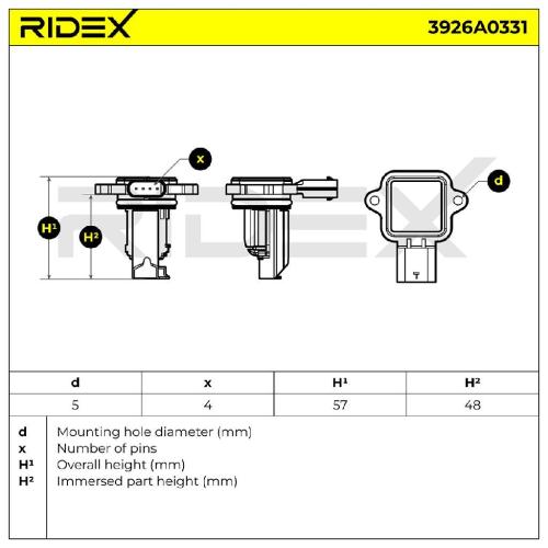 RIDEX 3926A0331 Luftmassenmesser/Luftmengenmesser LMM 4-Polig für BMW 3 Touring Bild RIDEX 3926A0331 Luftmassenmesser/Luftmengenmesser LMM 4-Polig für BMW 3 Touring