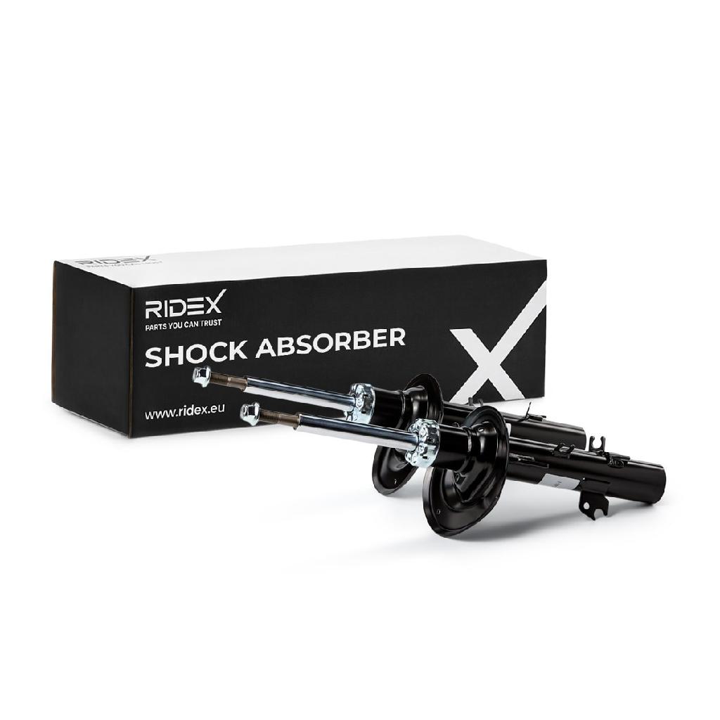 RIDEX 854S2028 2x Stoßdämpfer Federbein Gasdruck Vorne passend für PEUGEOT 207