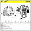RIDEX 4G0053 Lichtmaschine 90A 12V Drehrichtung im Uhrzeigersinn mit 57052B Bild RIDEX 4G0053 Lichtmaschine 90A 12V Drehrichtung im Uhrzeigersinn mit 57052B