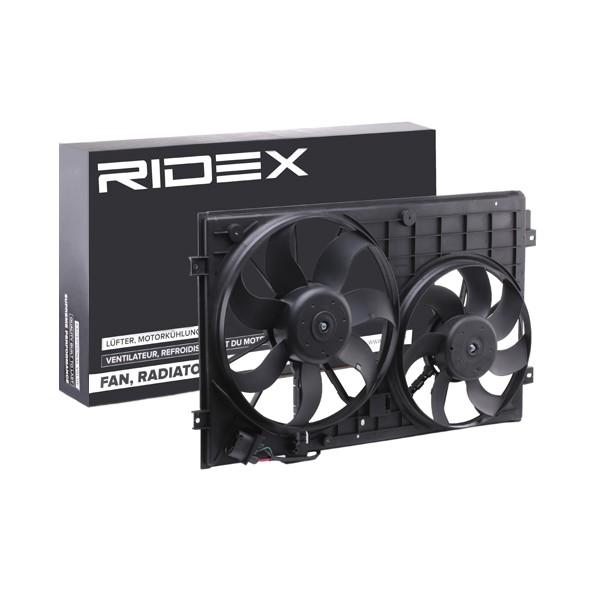 RIDEX 508R0034 Kühlerlüfter Lüfter Motorkühlung mit Kühlerlüfterrahmen (Zarge)
