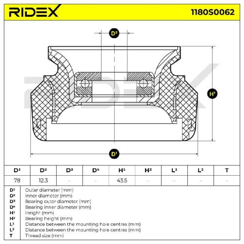 RIDEX 1180S0062 Federbeinstützlager mit Kugellager Vorne für VW Polo Coupe Bild RIDEX 1180S0062 Federbeinstützlager mit Kugellager Vorne für VW Polo Coupe