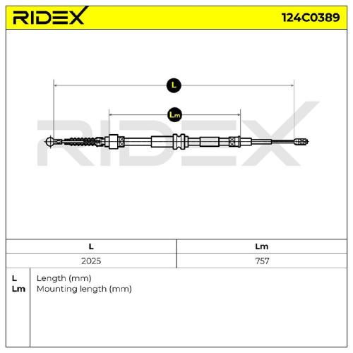 RIDEX Handbremsseil Hinten Links Rechts für VW Caddy III Kombi Bild RIDEX Handbremsseil Hinten Links Rechts für VW Caddy III Kombi