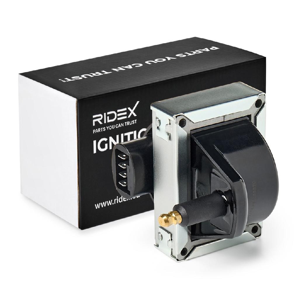 RIDEX 689C0122 Zündspule 12V passend für PEUGEOT 206 Schrägheck (2A/C) 597043
