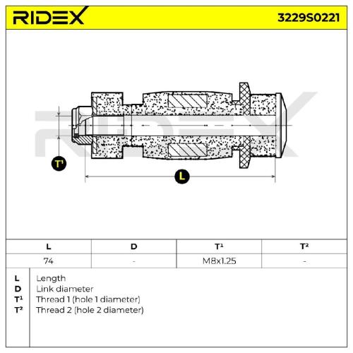 RIDEX 1x Koppelstange Stabilisator Vorne beidseitig für RENAULT Twingo 1I (CN0) Bild RIDEX 1x Koppelstange Stabilisator Vorne beidseitig für RENAULT Twingo 1I (CN0)