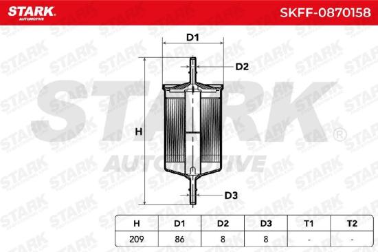 STARK SKFF-0870158 Kraftstofffilter Petrol Filter Line Filter für VOLVO V70 II Bild STARK SKFF-0870158 Kraftstofffilter Petrol Filter Line Filter für VOLVO V70 II