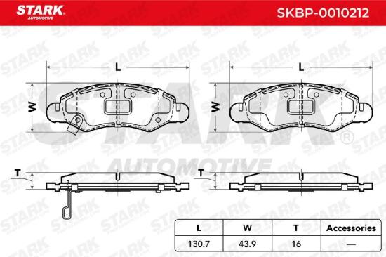 STARK Bremsbelagsatz Bremsbeläge Vorne für OPEL AGILA (A) (H00) für SUZUKI Bild STARK Bremsbelagsatz Bremsbeläge Vorne für OPEL AGILA (A) (H00) für SUZUKI