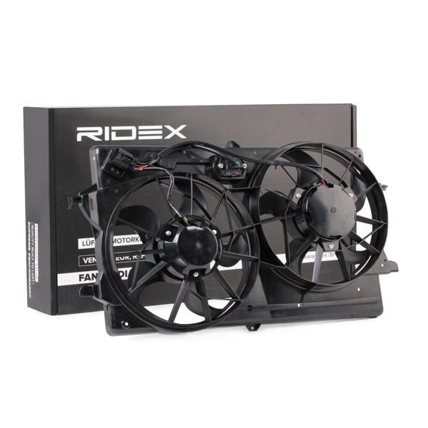 RIDEX 508R0062 Kühlerlüfter Lüfter Motorkühlung mit Kühlerlüfterrahmen (Zarge)