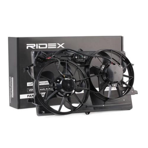 RIDEX 508R0062 Kühlerlüfter Lüfter Motorkühlung mit Kühlerlüfterrahmen (Zarge) Bild RIDEX 508R0062 Kühlerlüfter Lüfter Motorkühlung mit Kühlerlüfterrahmen (Zarge)