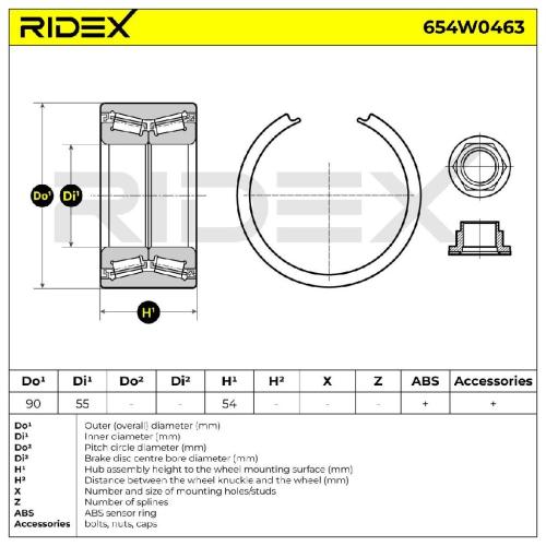 RIDEX 654W0463 Radlagersatz pro 1 Rad Vorne für FIAT Ducato Kastenwagen Bild RIDEX 654W0463 Radlagersatz pro 1 Rad Vorne für FIAT Ducato Kastenwagen