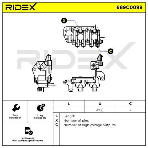 RIDEX 689C0099 Zündspule für HYUNDAI GETZ (TB) 2736626600 2730126600 2731026600 Bild RIDEX 689C0099 Zündspule für HYUNDAI GETZ (TB) 2736626600 2730126600 2731026600