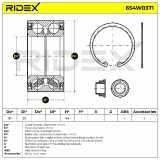 RIDEX 654W0371 Radlagersatz pro 1 Rad Vorne für HONDA CR-V III (RE) 44300SHJA51