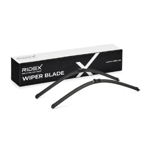 2x RIDEX Scheibenwischer Satz Wischerblätter Satz mit Spoiler Vorne Länge 1: Top Bild 2x RIDEX Scheibenwischer Satz Wischerblätter Satz mit Spoiler Vorne Länge 1: Top