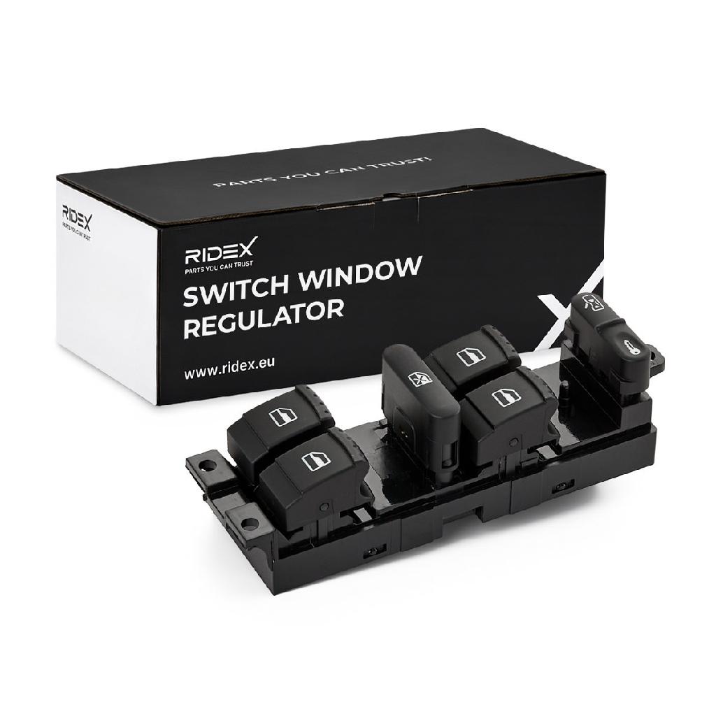 RIDEX 1761S0013 Fensterheberschalter vorne fahrerseitig für SKODA Fabia I Combi