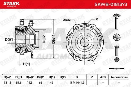 STARK SKWB-0181373 Radlagersatz pro 1 Rad Vorne Hinten für AUDI A6 Avant Bild STARK SKWB-0181373 Radlagersatz pro 1 Rad Vorne Hinten für AUDI A6 Avant